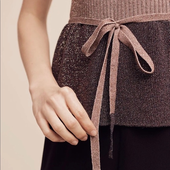 Anthropologie by Moth Women's Riella Sleeveless Pullover Sweater/Top Size L - Picture 4 of 4